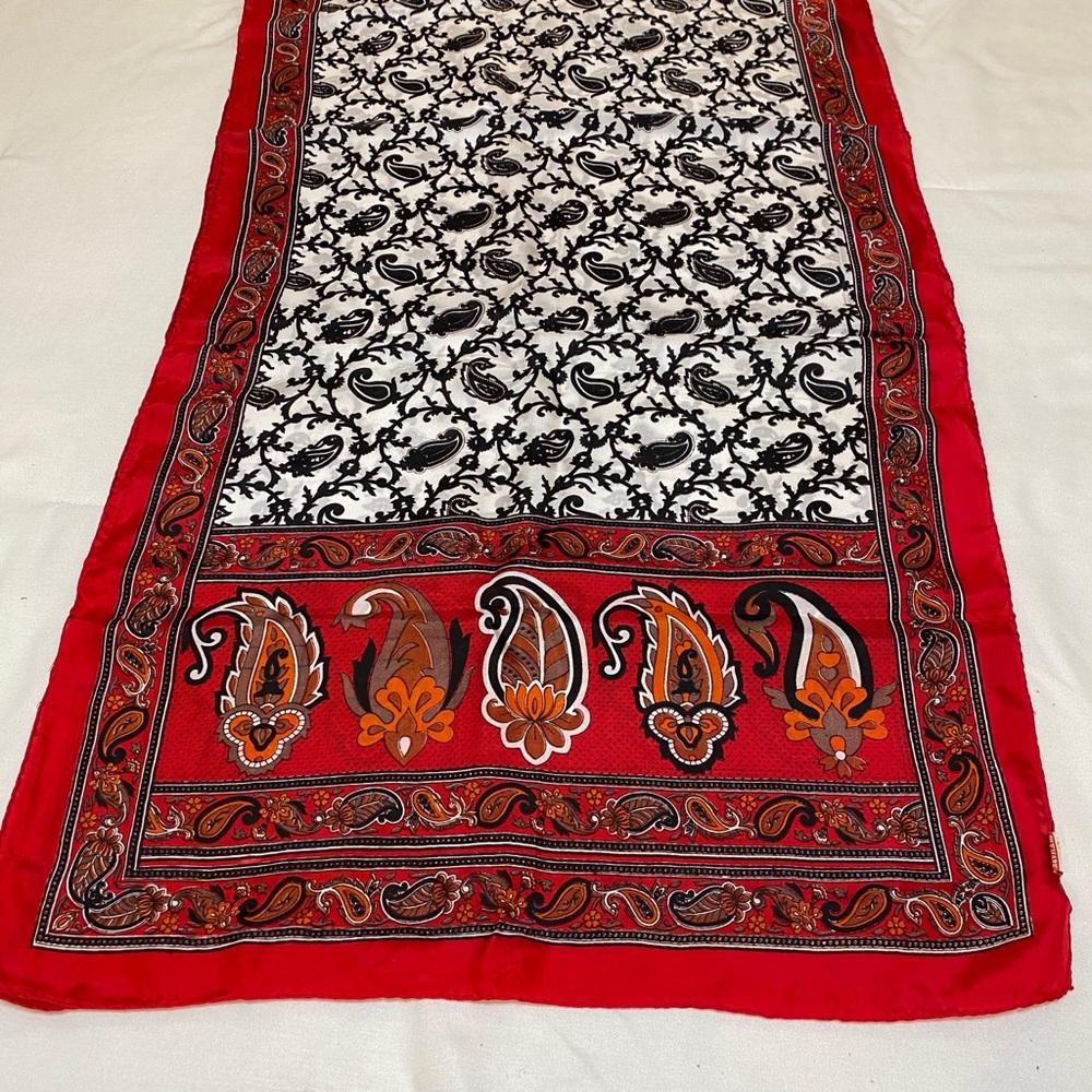 Silk Paisley Scarf - Picture 2 of 3